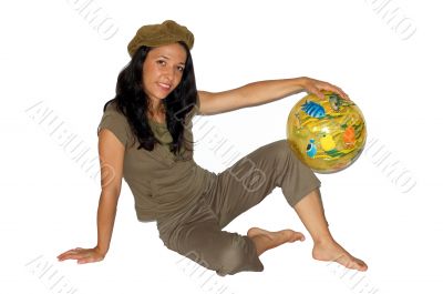 Girl and ball