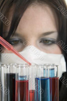 Technician working in a lab