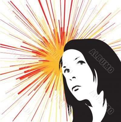 Woman silhouette