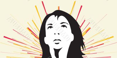 Woman silhouette