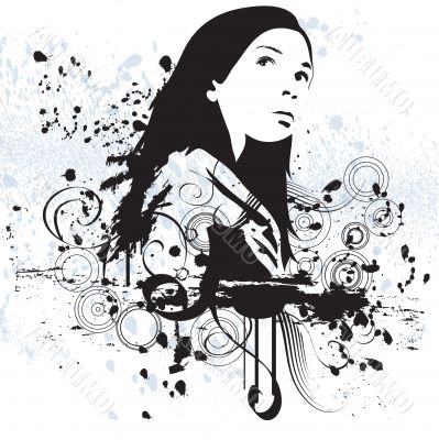 Grunge woman