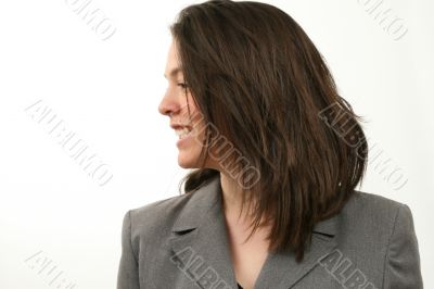 Happy business woman