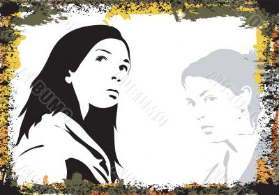 Woman silhouette
