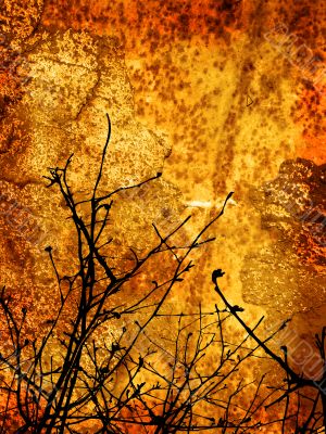 Grunge Style Winter background