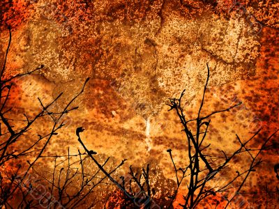 Grunge Style Winter background