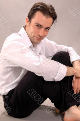 Young smiling the man