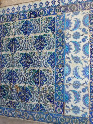 Iznik tiles, intricate pattern