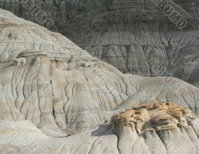 Hoo doos, eroded volcanic formations