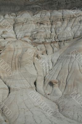 Hoo doos, eroded volcanic formations