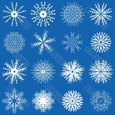 Winter snowflakes