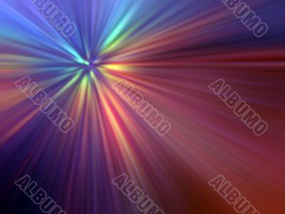 Multicolored Light Rays