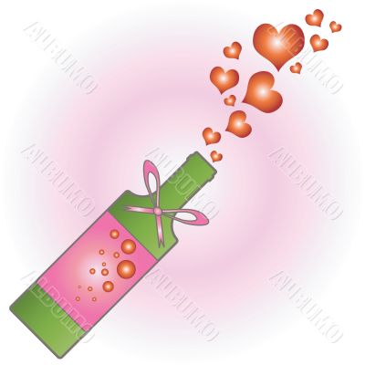 Champagne bottle