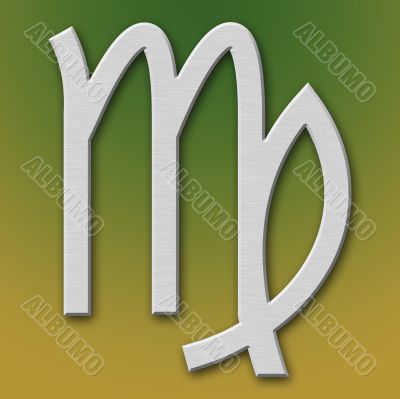Virgo Aluminum Symbol Virgo Aluminum Symbol