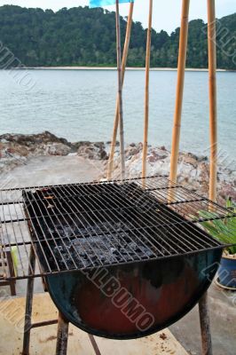 Beach barbecue