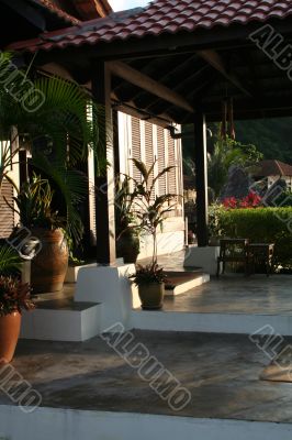 Resort entrance