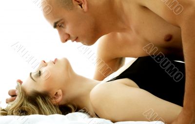 in bed in bed