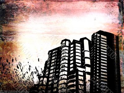 Grunge building