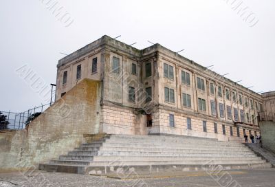 Exercise yard at Alcatraz