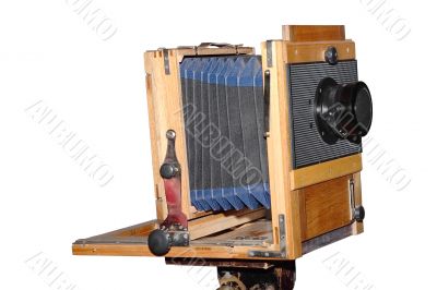 Old wooden camera