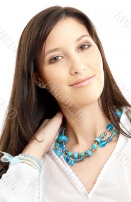 lovely brunette in white shirt lovely brunette in white shirt