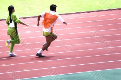 Women`s 100 Meters for Blind Persons