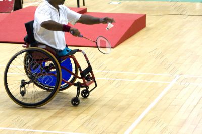 Wheel Chair Badminton for Disabled Persons