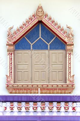 Thai Buddhist Temple Window