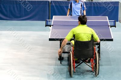 Wheel Chair Table Tennis for Disabled Persons