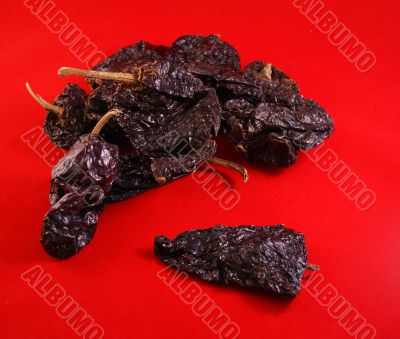 Dried red ancho chiles