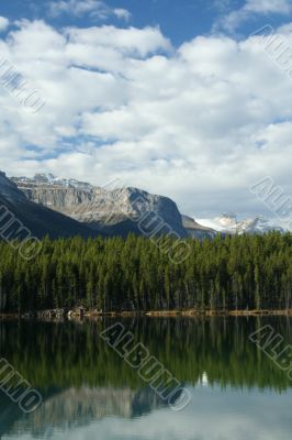 Mountain reflections, Lake Hector