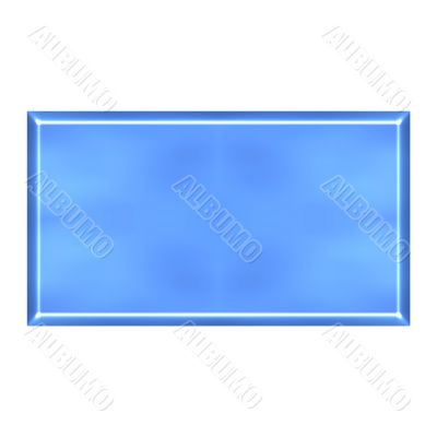 3D Azure Square Button