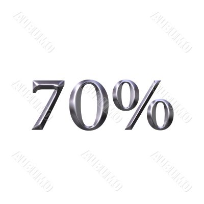 3D Silver 70 Percent