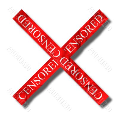 A censorship sign