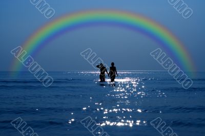 secret date under rainbow