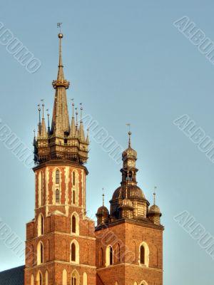 Krakow. An ancient part of city.