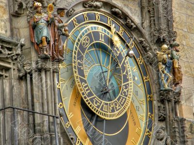 Ancient watches. Prague.