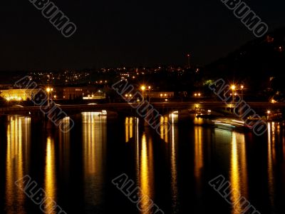 Night Prague. Old city.