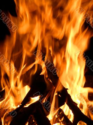 Flames or fire