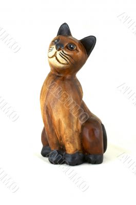 wooden cat