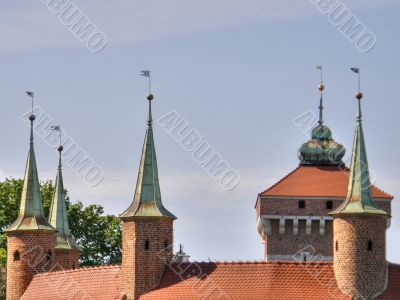 Krakow. An ancient part of city.