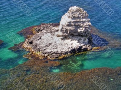 Beautiful sea coast. The western Crimea.