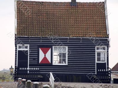 traditional Dutch fishing house