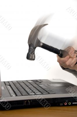 Hamemring a keyboard Hamemring a keyboard