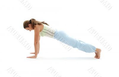 chaturanga dandasana four-limbed staff pose