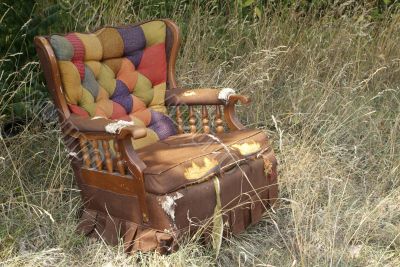 colorful old chair