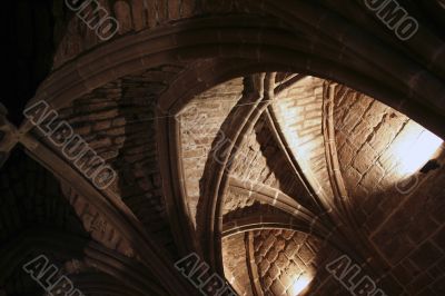 Vaulted Ceiling Arches in a Church