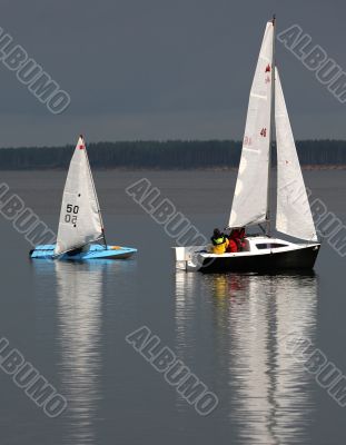 Two sailing boat