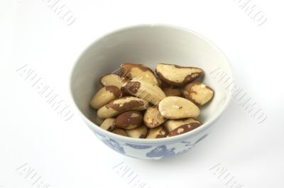 Brazil nuts, in a bowl