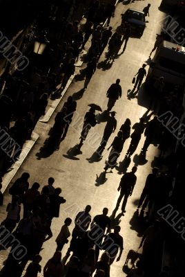 crowded street