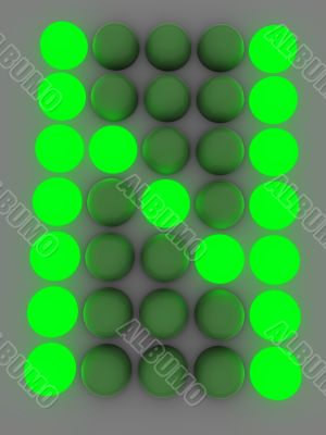 figure on the electronic display